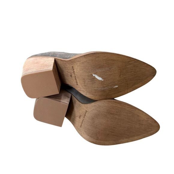 Marc Fisher Bellie Studded Suede Pull On Heeled Chelsea Boots size 7 - Picture 5 of 8